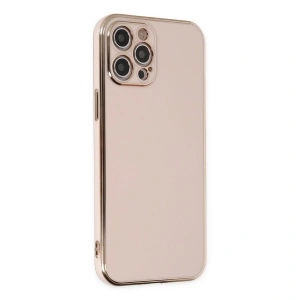 Apple İphone 12 Pro Max Kılıf Volet Silikon - Pembe