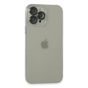 Apple İphone 13 Pro Max Kılıf Luko Lens Silikon - Yeşil