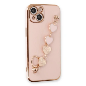 Apple İphone 14 Kılıf Esila Silikon - Pudra
