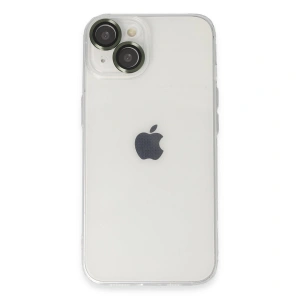 Apple İphone 14 Kılıf Luko Lens Silikon - Yeşil