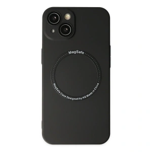 Apple İphone 14 Plus Kılıf Jack Magneticsafe Lens Silikon - Siyah
