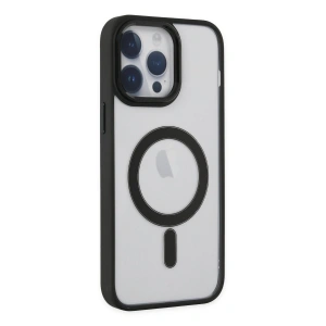 Apple İphone 14 Pro Kılıf Room Magneticsafe Silikon - Siyah