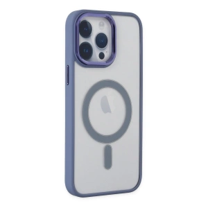 Apple İphone 14 Pro Max Kılıf Room Magneticsafe Silikon - Sierra Blue