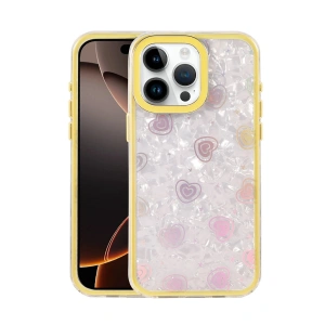 Apple İphone 14 Pro Max Lumi Desenli Kapak - Sarı