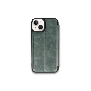 Apple İphone 15 Kılıf Flip Cover - Koyu Yeşil