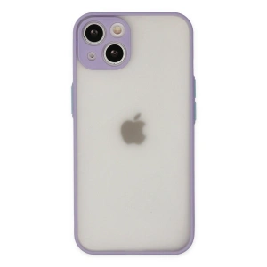 Apple İphone 15 Plus Kılıf Montreal Silikon Kapak - Mor