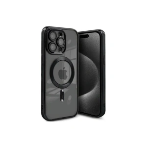 Apple İphone 15 Pro Max Kılıf Kross Magneticsafe Kapak - Siyah