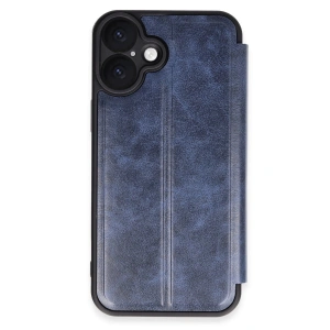 Apple İphone 16 Plus Kılıf Flip Cover - Lacivert