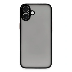 Apple İphone 16 Plus Kılıf Montreal Silikon Kapak - Siyah