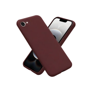 Apple İphone 16e Kılıf First Silikon - Bordo