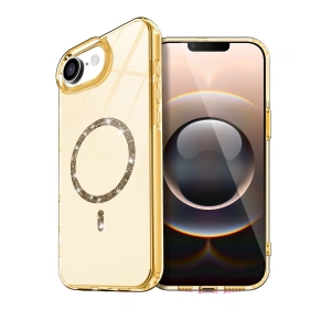 Apple İphone 16e Live Diamond Magsafe Kapak - Sarı