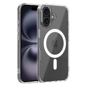 Apple İphone 17 Combo Sert Şeffaf Magsafe Kapak - Şeffaf