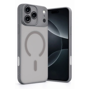 Apple İphone 17 Pro Jota Lensli Magsafe Kapak - Titan Gri