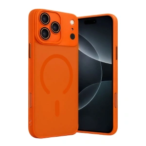Apple İphone 17 Pro Jota Lensli Magsafe Kapak - Turuncu