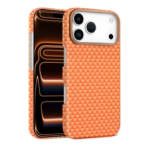 Apple İphone 17 Pro Vega Magsafe Kapak - Parlak Turuncu