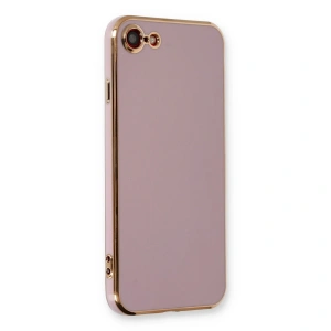 Apple İphone 7 Kılıf Volet Silikon - Mor