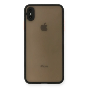 Apple İphone Xs Max Kılıf Montreal Silikon Kapak - Siyah