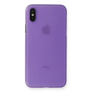 Apple İphone Xs Max Kılıf Pp Ultra İnce Kapak - Mor
