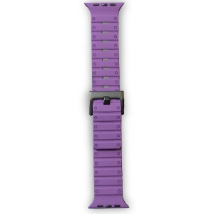Apple Watch 42mm Magnus Mıknatıslı Silikon Kordon (saat Değildir) - Mor