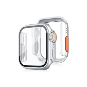 Apple Watch 44mm Watch 49mm Kasa Dönüştürücü Ve Ekran Koruyucu - Çöl Titanyum