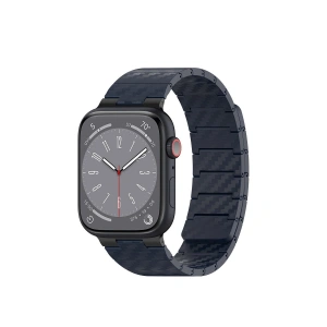 Apple Watch 45mm Carbon Steel Kordon (saat Değildir) - Lacivert
