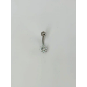 Çiçek Detaylı Göbek Piercing