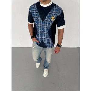 ERKEK Bisiklet Yaka Baskılı Kısa kol Oversize T-Shirt - Siyah