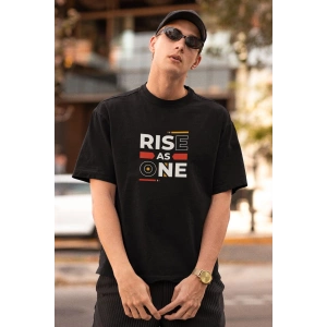 ERKEK Özel Baskılı Modern Fit %100 Pamuk Bisiklet Yaka T-Shirt