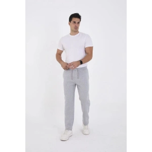 Erkek Üç İplik Basic Eşofman Pantolon - Gri