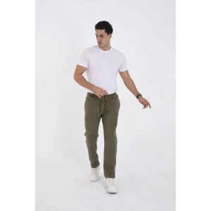 Erkek Üç İplik Basic Eşofman Pantolon - Haki