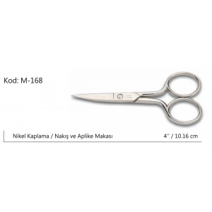 Europe Kalın Nakış Makası Süper Kalite No:4 10,16 Cm
