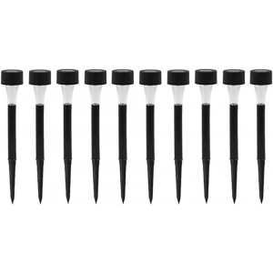 Güneş Enerjili Bahçe Lambası Plastik Saplama 10lu Set