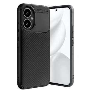 Honor 400 Kılıf Auto Focus Karbon Kapak - Siyah