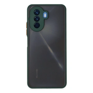 Huawei Nova Y70 Kılıf Montreal Silikon Kapak - Yeşil