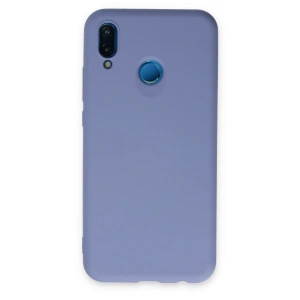 Huawei P20 Lite Kılıf Nano İçi Kadife Silikon - Lila