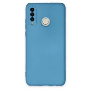 Huawei P30 Lite Kılıf Nano İçi Kadife Silikon - Mavi