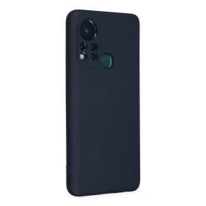 İnfinix Hot 11s Kılıf Nano İçi Kadife Silikon - Lacivert