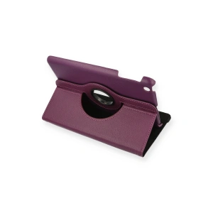 İpad Mini 1 Kılıf 360 Tablet Deri Kılıf - Mürdüm