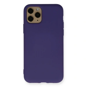 İphone 11 Pro Kılıf Nano İçi Kadife Silikon - Mor