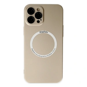 İphone 12 Pro Kılıf Jack Magneticsafe Lens Silikon - Gold