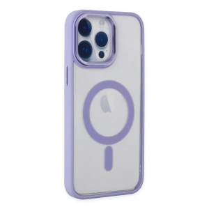 İphone 14 Pro Max Kılıf Room Magneticsafe Silikon - Lila