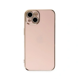 İphone 15 Kılıf Volet Silikon - Pembe
