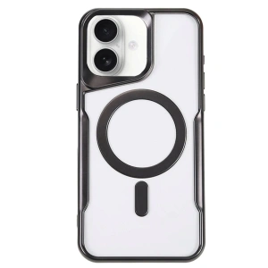 İphone 16 Kılıf Boyi Magsafe Silikon Kapak - Siyah