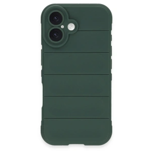İphone 16 Plus Kılıf Optimum Silikon - Koyu Yeşil