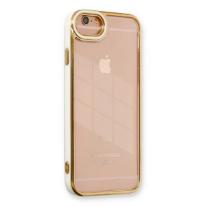 İphone 6 Kılıf Liva Lens Silikon - Beyaz