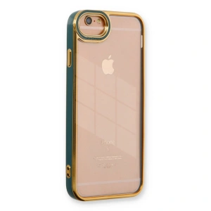 İphone 6 Kılıf Liva Lens Silikon - Yeşil