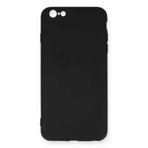 İphone 6 Plus Kılıf Nano İçi Kadife Silikon - Siyah