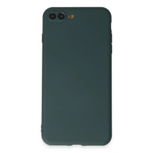 İphone 7 Plus Kılıf First Silikon - Koyu Yeşil