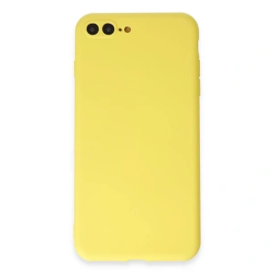 İphone 7 Plus Kılıf First Silikon - Sarı