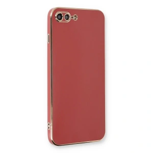 İphone 7 Plus Kılıf Volet Silikon - Kırmızı